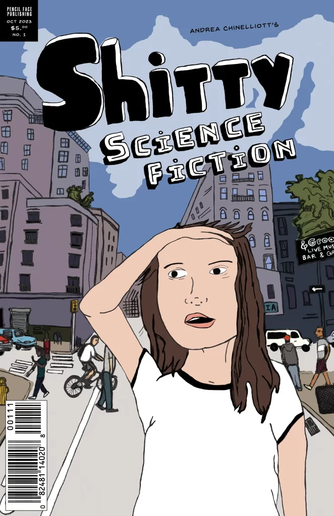 shitty science fiction comicbook cover